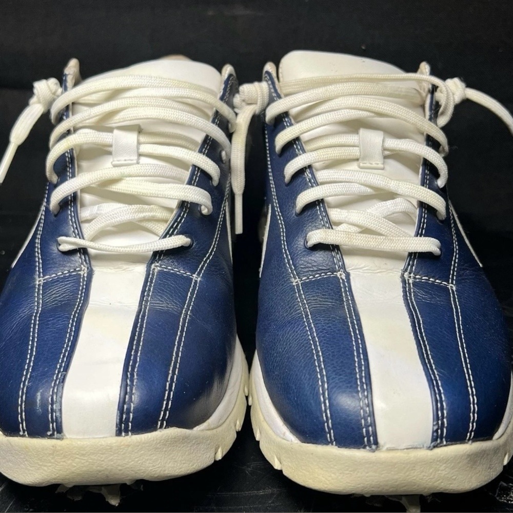 Vintage Style Nike Air Gritty Up Women's Retro Blue & White Golf Shoes Size 9.5 - Picture 5 of 9